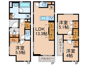 Ｋｏｌｅｔ新小岩＃１３の物件間取画像